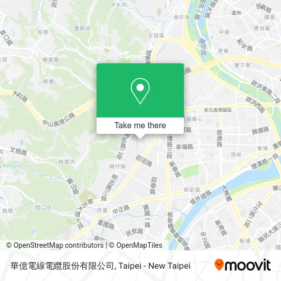 華億電線電纜股份有限公司地圖