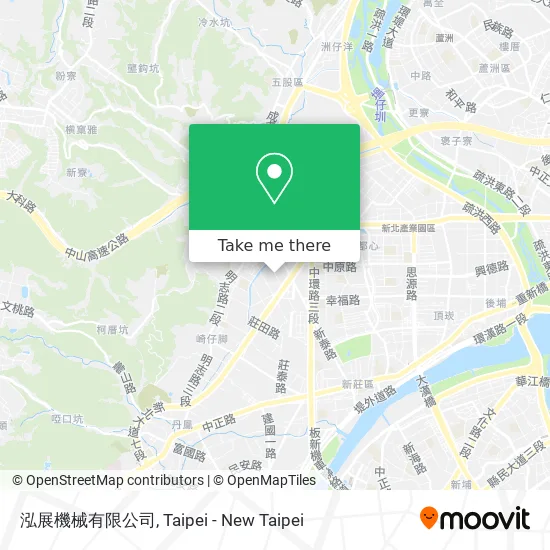 泓展機械有限公司地圖
