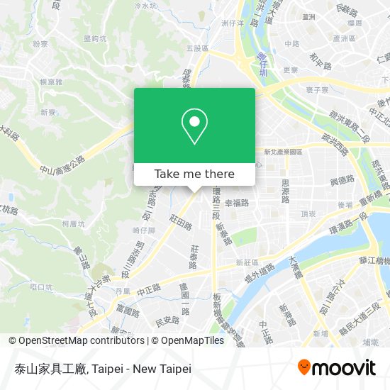泰山家具工廠 map