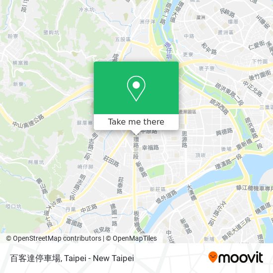 百客達停車場 map