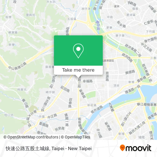 快速公路五股土城線地圖