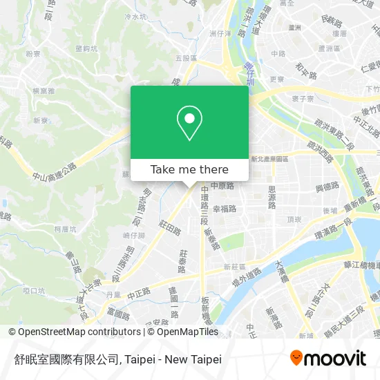 舒眠室國際有限公司地圖