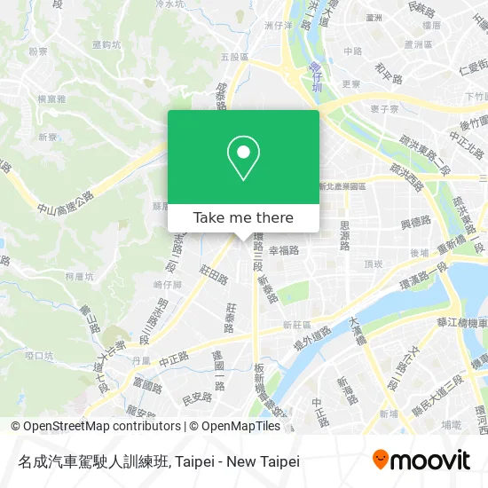 名成汽車駕駛人訓練班 map