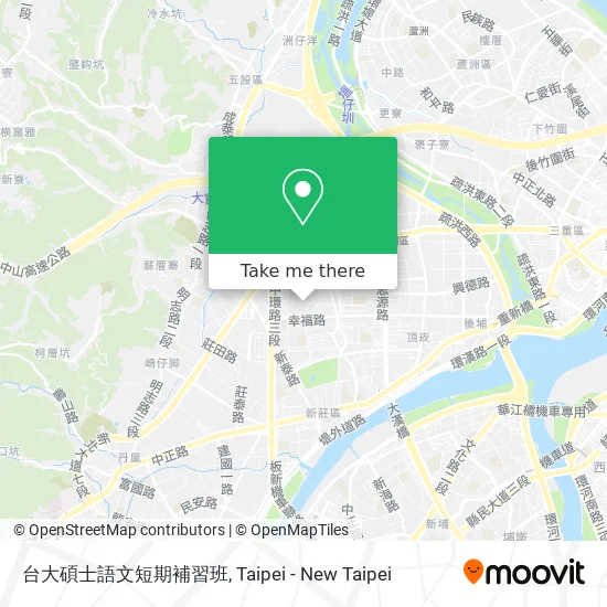 台大碩士語文短期補習班 map