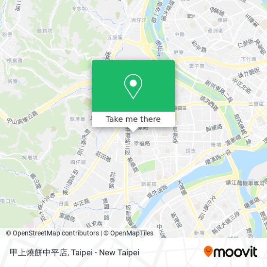 甲上燒餅中平店 map