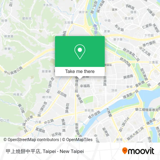 甲上燒餅中平店地圖