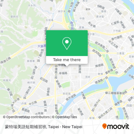 蒙特瑞美語短期補習班 map