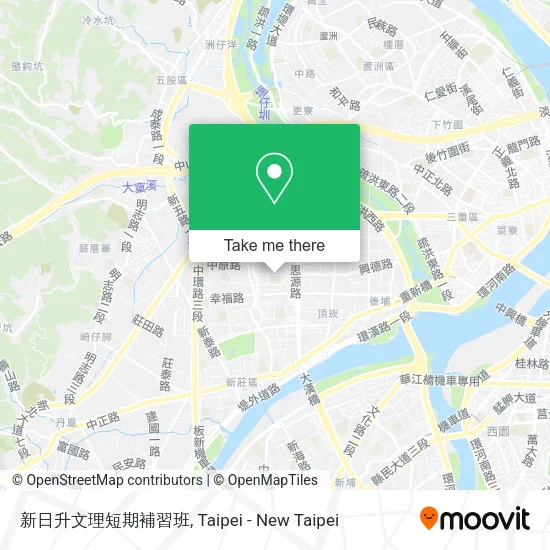 新日升文理短期補習班地圖