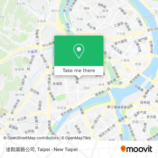 達觀園藝公司地圖