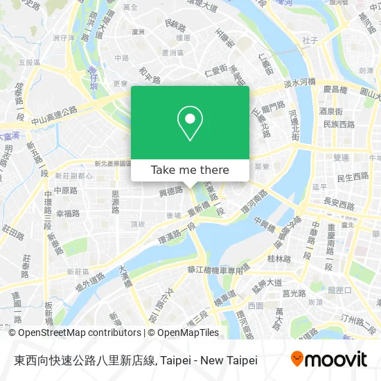 東西向快速公路八里新店線 map