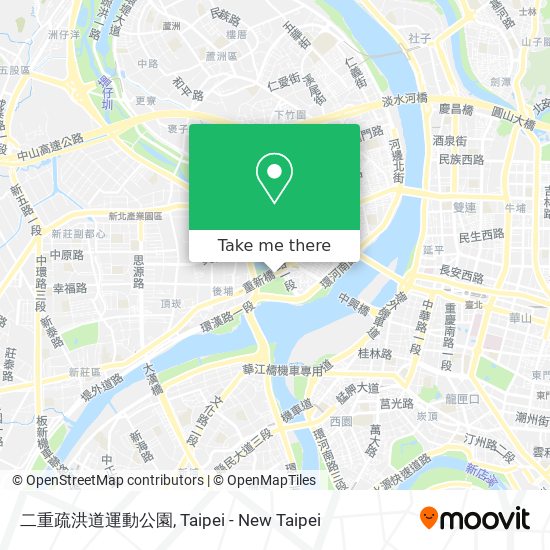 二重疏洪道運動公園 map