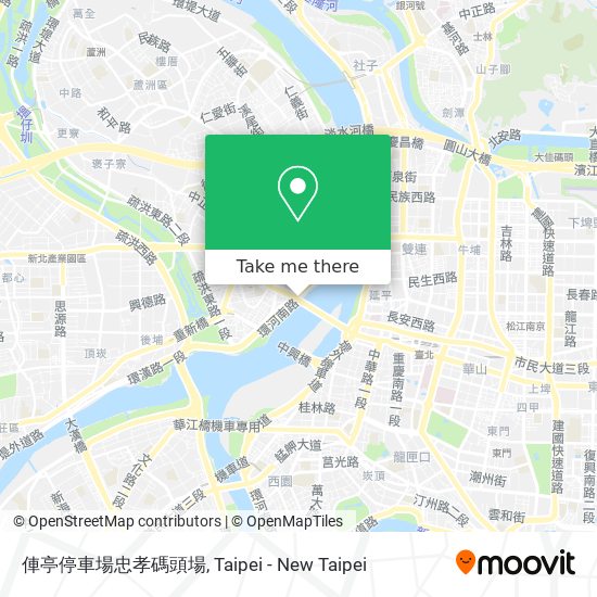 俥亭停車場忠孝碼頭場 map