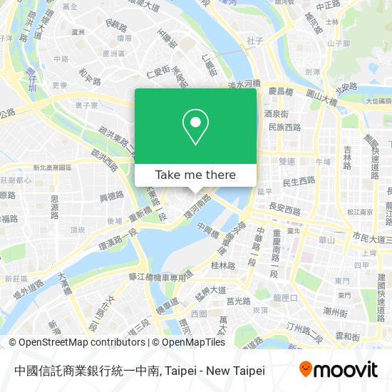 中國信託商業銀行統一中南 map