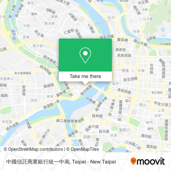 中國信託商業銀行統一中南 map