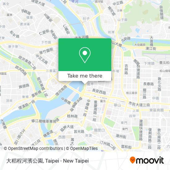 大稻程河濱公園地圖