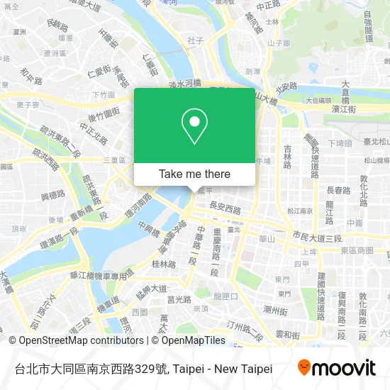 台北市大同區南京西路329號地圖