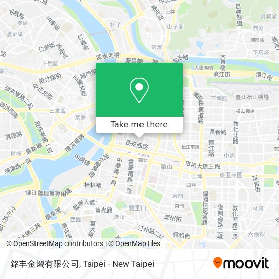 銘丰金屬有限公司地圖