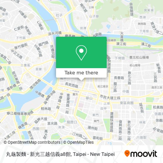 丸龜製麵 - 新光三越信義a8館 map