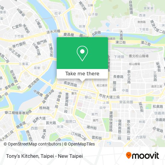 Tony's Kitchen map