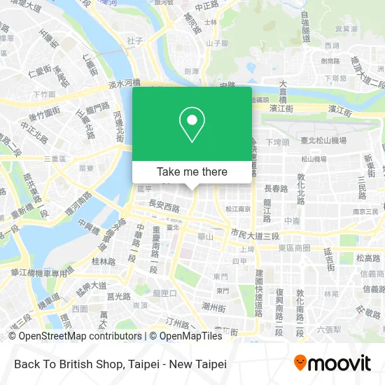 Back To British Shop map