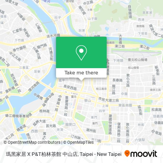 瑪黑家居 X P&T柏林茶館 中山店 map