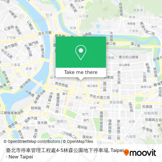 臺北市停車管理工程處4-5林森公園地下停車場 map