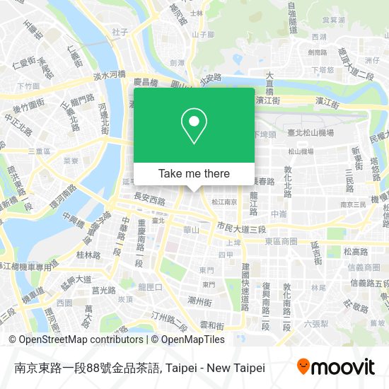 南京東路一段88號金品茶語地圖