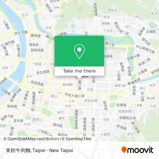 東館牛肉麵 map