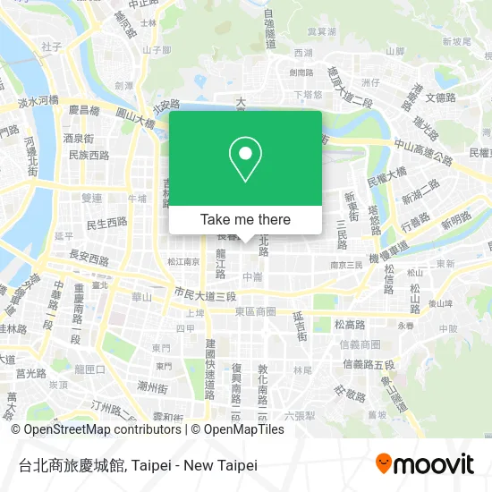 台北商旅慶城館地圖