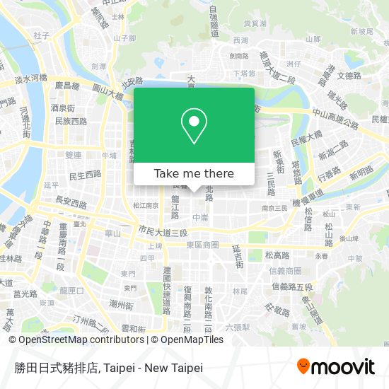 勝田日式豬排店 map