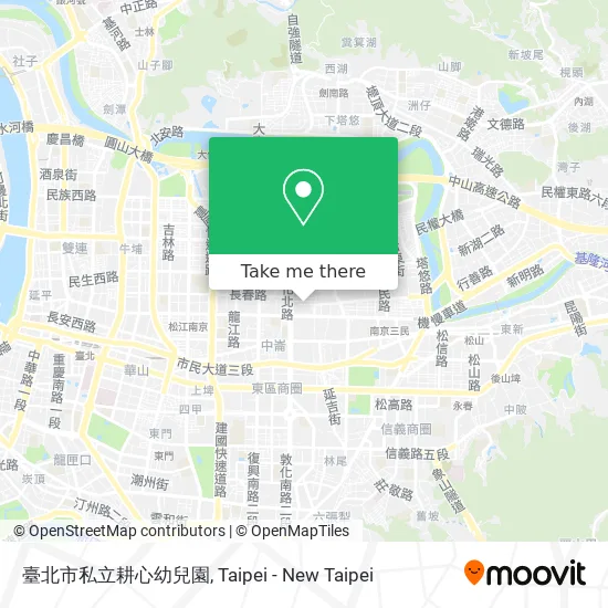 臺北市私立耕心幼兒園地圖