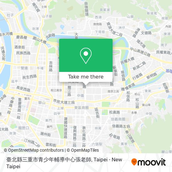 臺北縣三重市青少年輔導中心張老師地圖