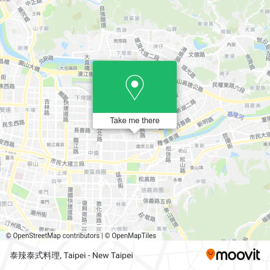 泰辣泰式料理地圖