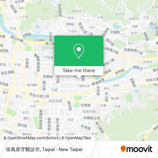 張萬屏牙醫診所地圖