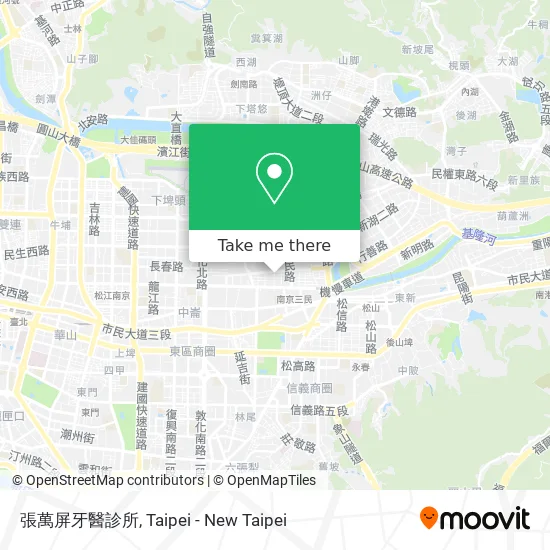張萬屏牙醫診所地圖