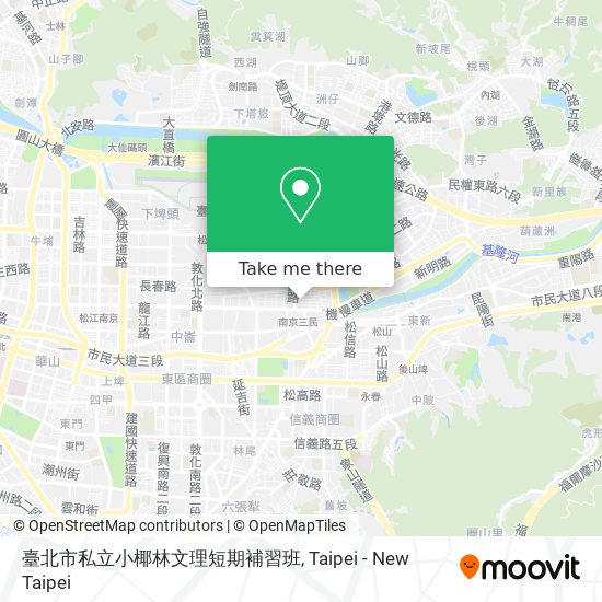 臺北市私立小椰林文理短期補習班 map