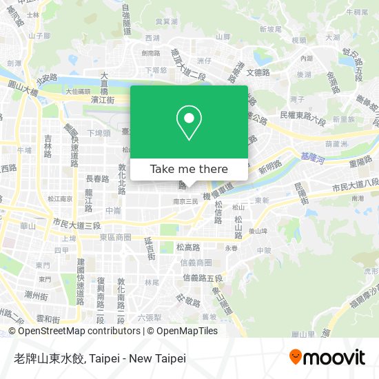 老牌山東水餃 map
