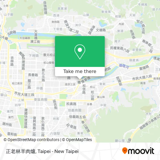 正老林羊肉爐地圖