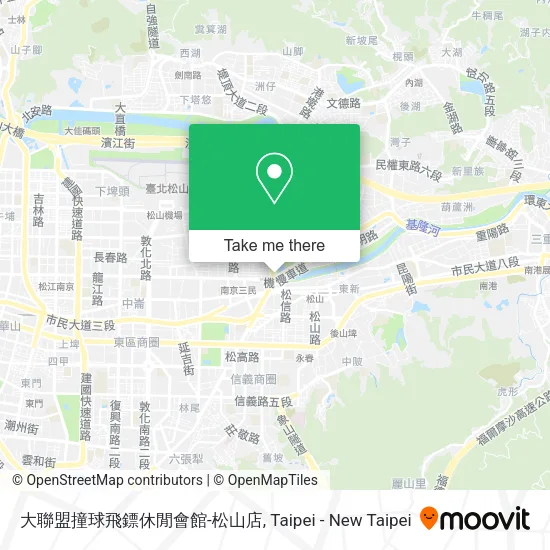 大聯盟撞球飛鏢休閒會館-松山店地圖