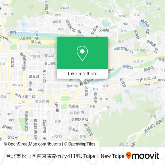 台北市松山區南京東路五段411號地圖