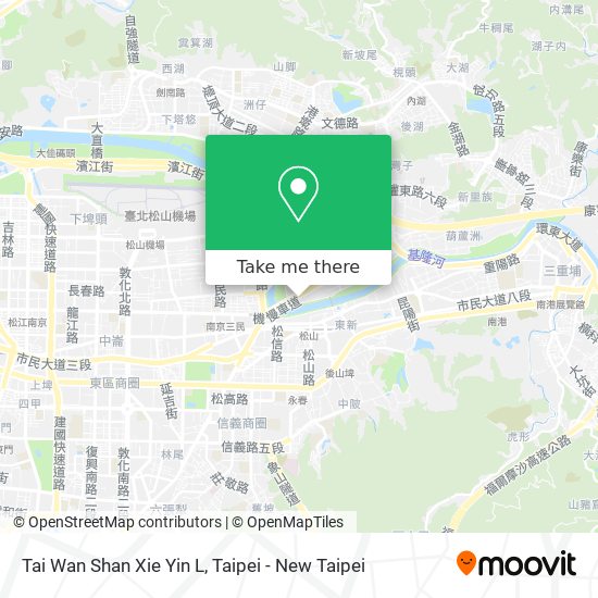 Tai Wan Shan Xie Yin L地圖