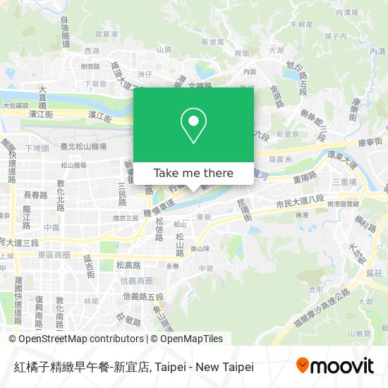 紅橘子精緻早午餐-新宜店 map