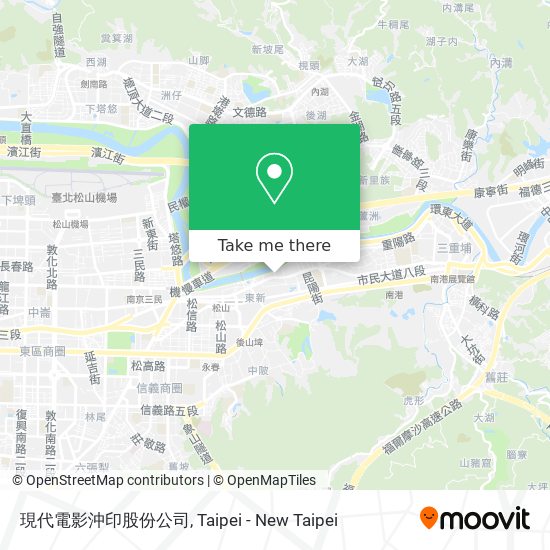 現代電影沖印股份公司地圖