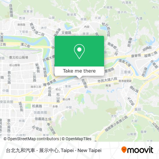 台北九和汽車 - 展示中心地圖