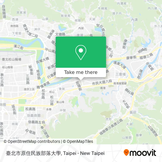 臺北市原住民族部落大學 map