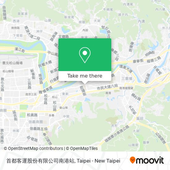 首都客運股份有限公司南港站 map