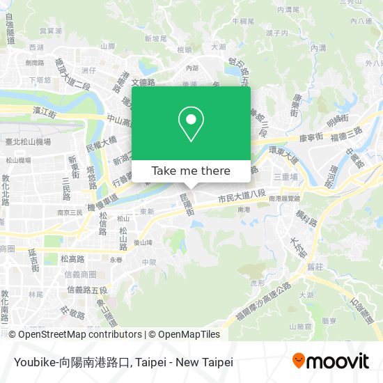 Youbike-向陽南港路口 map