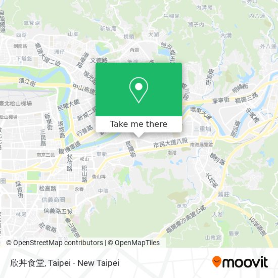 欣丼食堂地圖