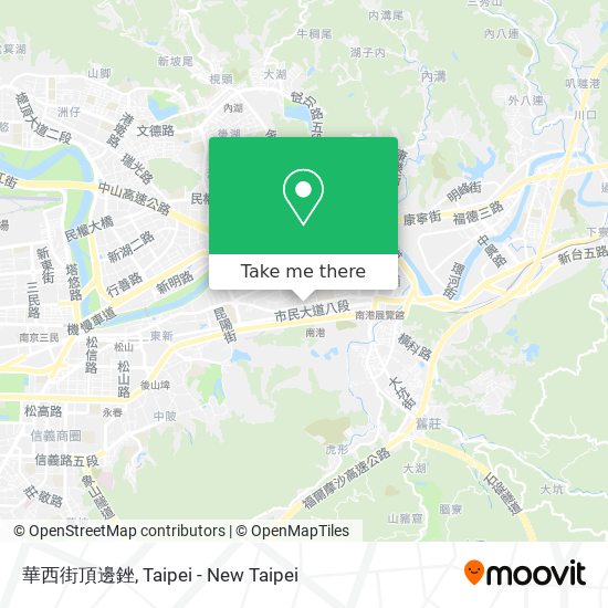 華西街頂邊銼地圖