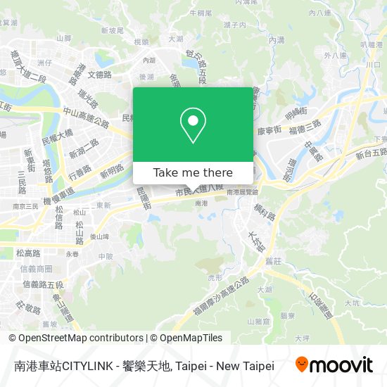 南港車站CITYLINK - 饗樂天地 map
